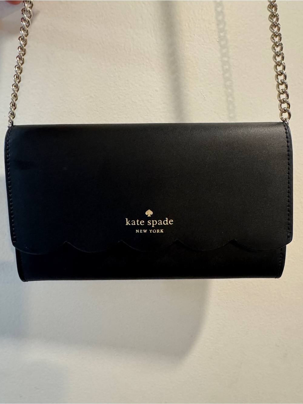 kate spade Black Leather Gemma Crossbody